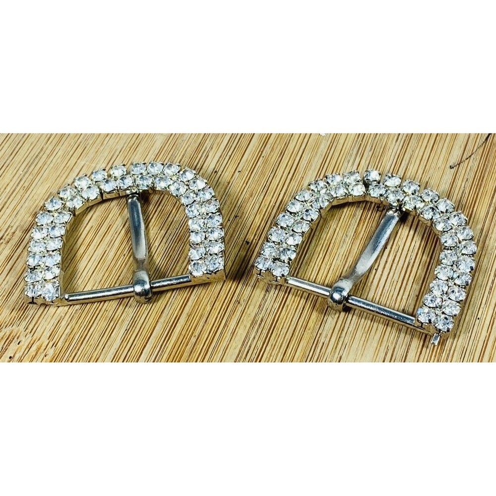 Vintage Buckle With Rhinestones  ( SET OF 2)
